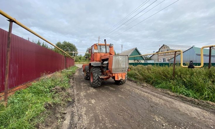 Тамбовская область, Первомайский район, рабочий поселок Первомайский. Автомобильная дорога по улице Тихая в состоянии на дату личного приема граждан, проведенного А.А.Шаклуновым 04.08.2022