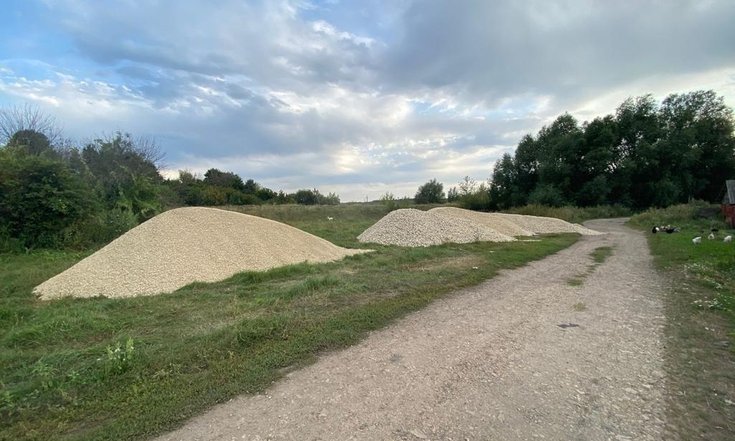 Тамбовская область, Первомайский район, рабочий поселок Первомайский. Автомобильная дорога по улице Линейная в состоянии на дату личного приема граждан, проведенного А.А.Шаклуновым 04.08.2022