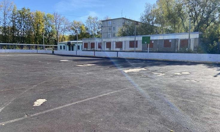 Ивановская область, город Кохма, улица Машиностроительная, 12. Состояние площадки во дворе на дату личного приема граждан, проведенного С.В.Нештенко 19.09.2024