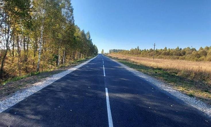 Тульская область, Белёвский район. Ремонт дороги к селу Николо-Гастунь завершен (к информации о выполнении поручения по итогам личного приема граждан, проведенного А.В.Анисимовым 13.06.2024)