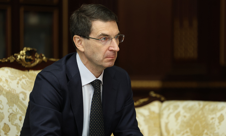 Республика Беларусь, Минск. Игорь Щёголев предложил использовать систему оценки деловой репутации (ЭКГ-рейтинг) во взаимоотношениях российских и белорусских компаний. Фото: president.gov.by