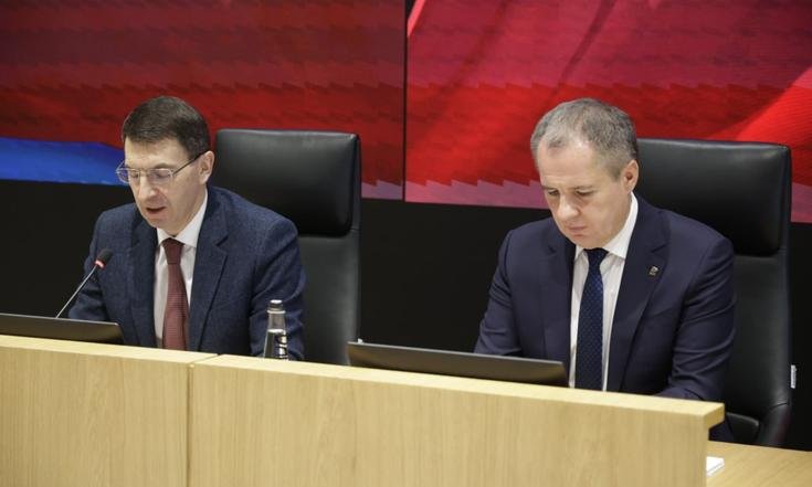 Белгород, Соборная площадь, 4. Совещание по вопросу обеспечения мер безопасности региона. Фото: belregion.ru