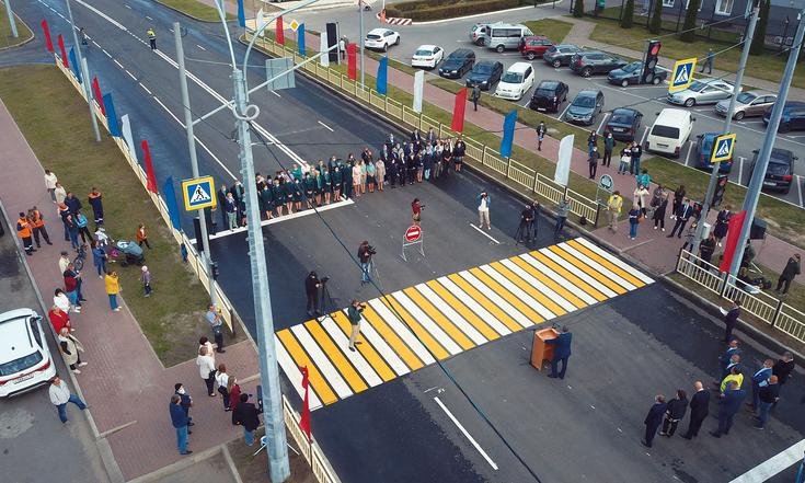 Брянск. Новая дорога по улице Советской. Фото: пресс-служба Губернатора и Правительства Брянской области