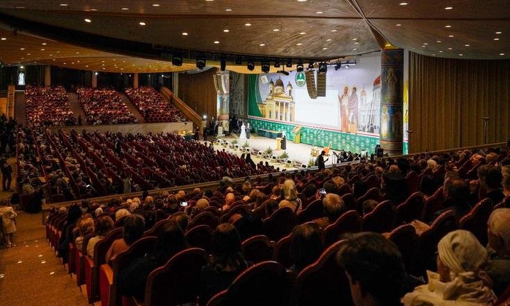 Москва, улица Волхонка, 15. Церемония избрания и награждения лауреатов XV сезона Патриаршей литературной премии. Фото: сайт фотослужбы Патриарха Московского и всея Руси
