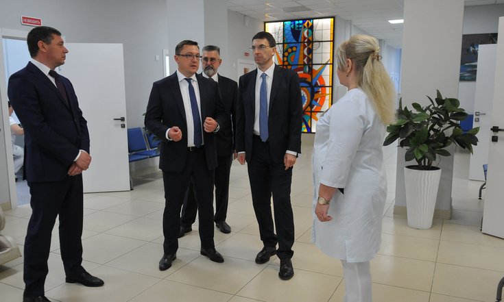 Тамбов, Моршанское шоссе, 36. Осмотр предприятия «Электроприбор». Фото: tambov.gov.ru