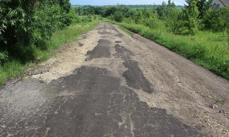 Тульская область, Каменский район, деревня Фроловка. Состояние дороги на дату личного приема граждан, проведенного А.Н.Мошковым 9.07.2024