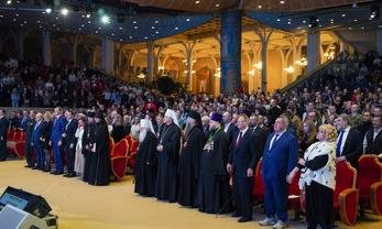 Москва, улица Волхонка, 15. Церемония открытия фестиваля спортивных единоборств и боевых искусств Кубок равноапостольного Николая Японского. Фото: eparhsp.ru