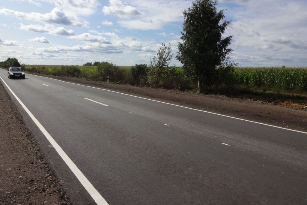 Благодаря федеральному проекту отремонтирована дорога к совхозу «Ярославка»