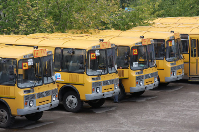 Калужская область полностью обновила парк школьных автобусов