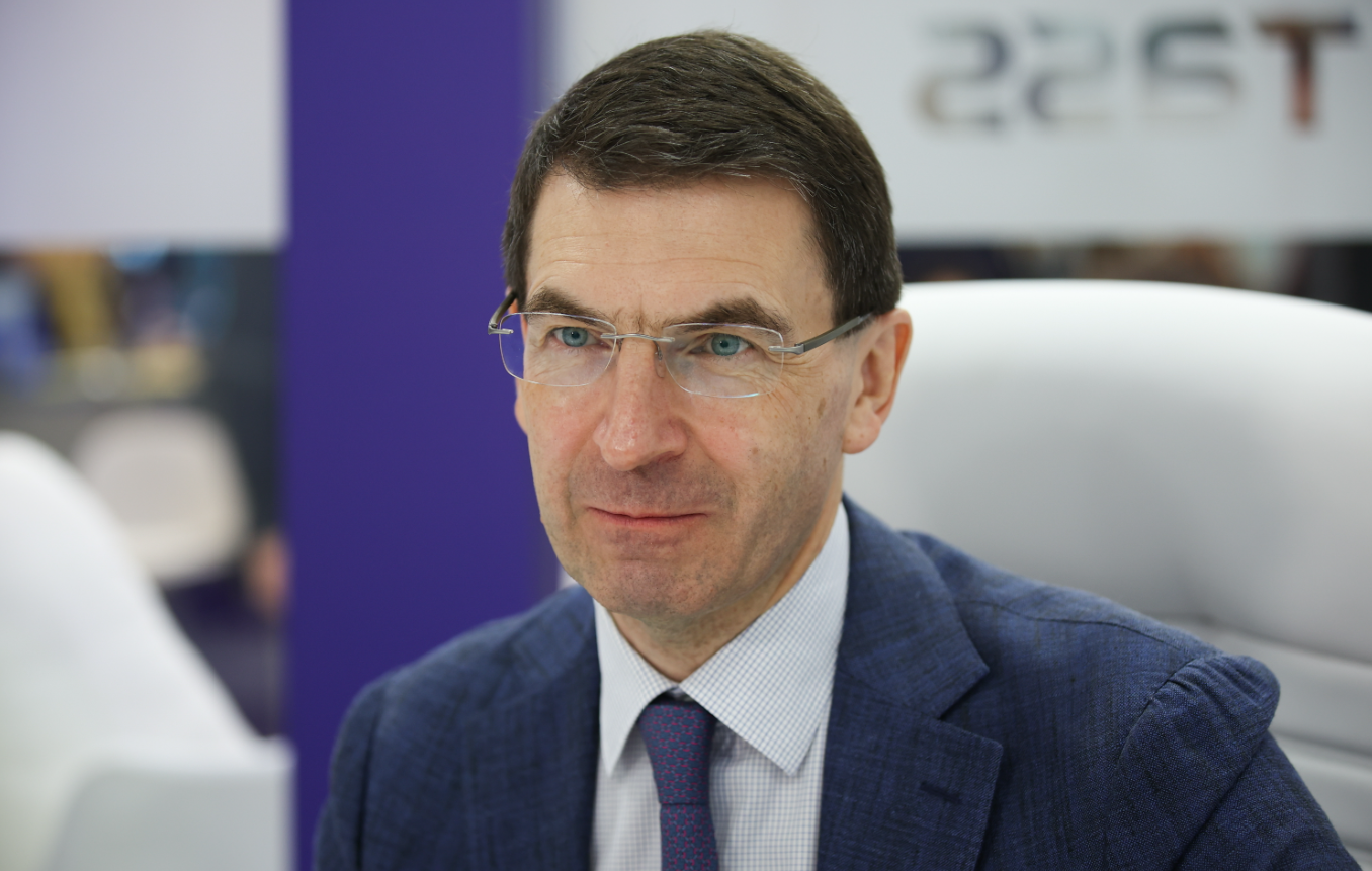 20 июня 2025 года. Санкт-Петербург, ПМЭФ. Интервью полномочного представителя Президента РФ в ЦФО Игоря Щёголева информационному агентству ТАСС. Фото: ТАСС, П.Ковалев