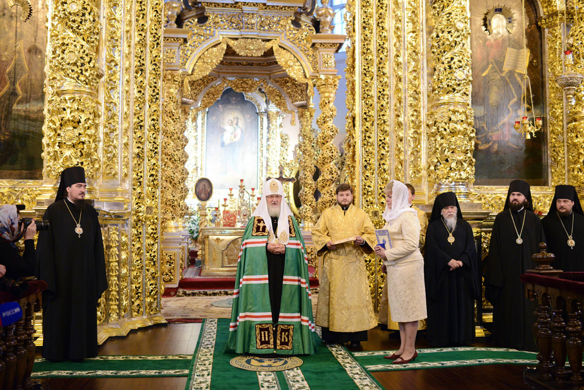 Ольге Окуневой вручен орден Русской Православной Церкви