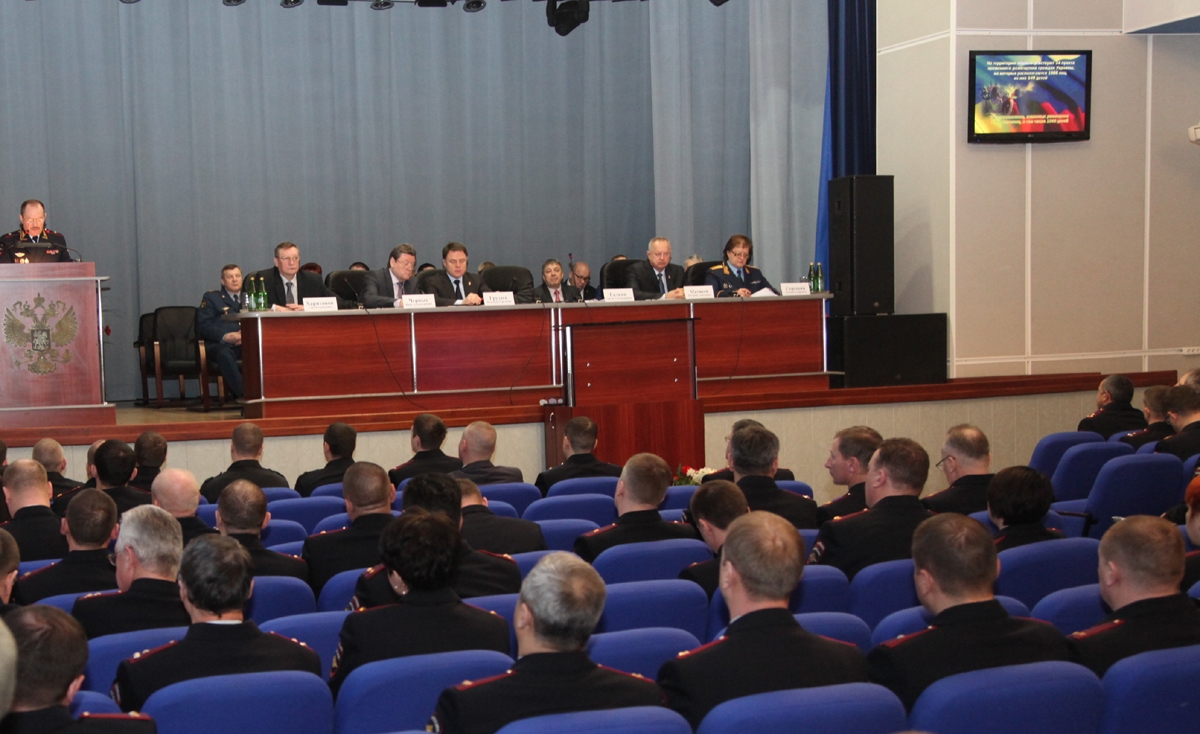 В Туле  состоялось итоговое заседание коллегии регионального Управления МВД России