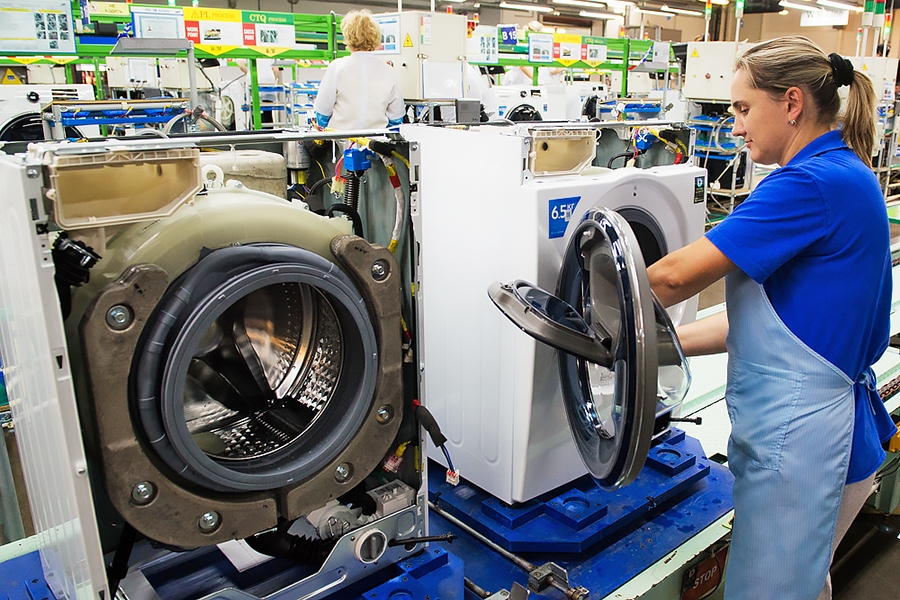 Калужская область отправила в Казахстан стиральные машины на $13,07 млн