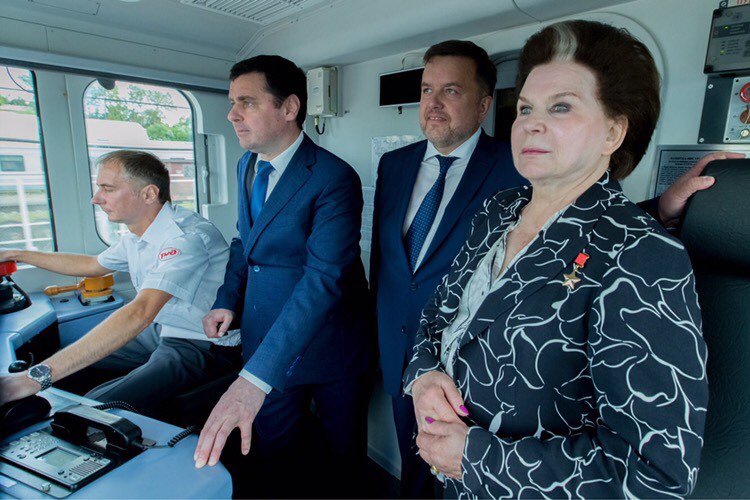Поезд-экспресс «Чайка» торжественно отправился в первый рейс из Ярославля в Рыбинск