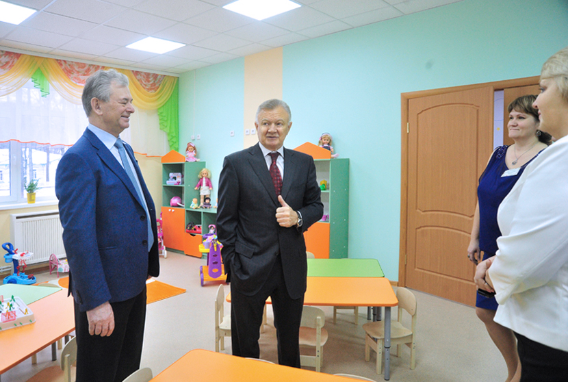 Губернатор Рязанской области Олег Ковалев принял участие в открытии современного детского сада