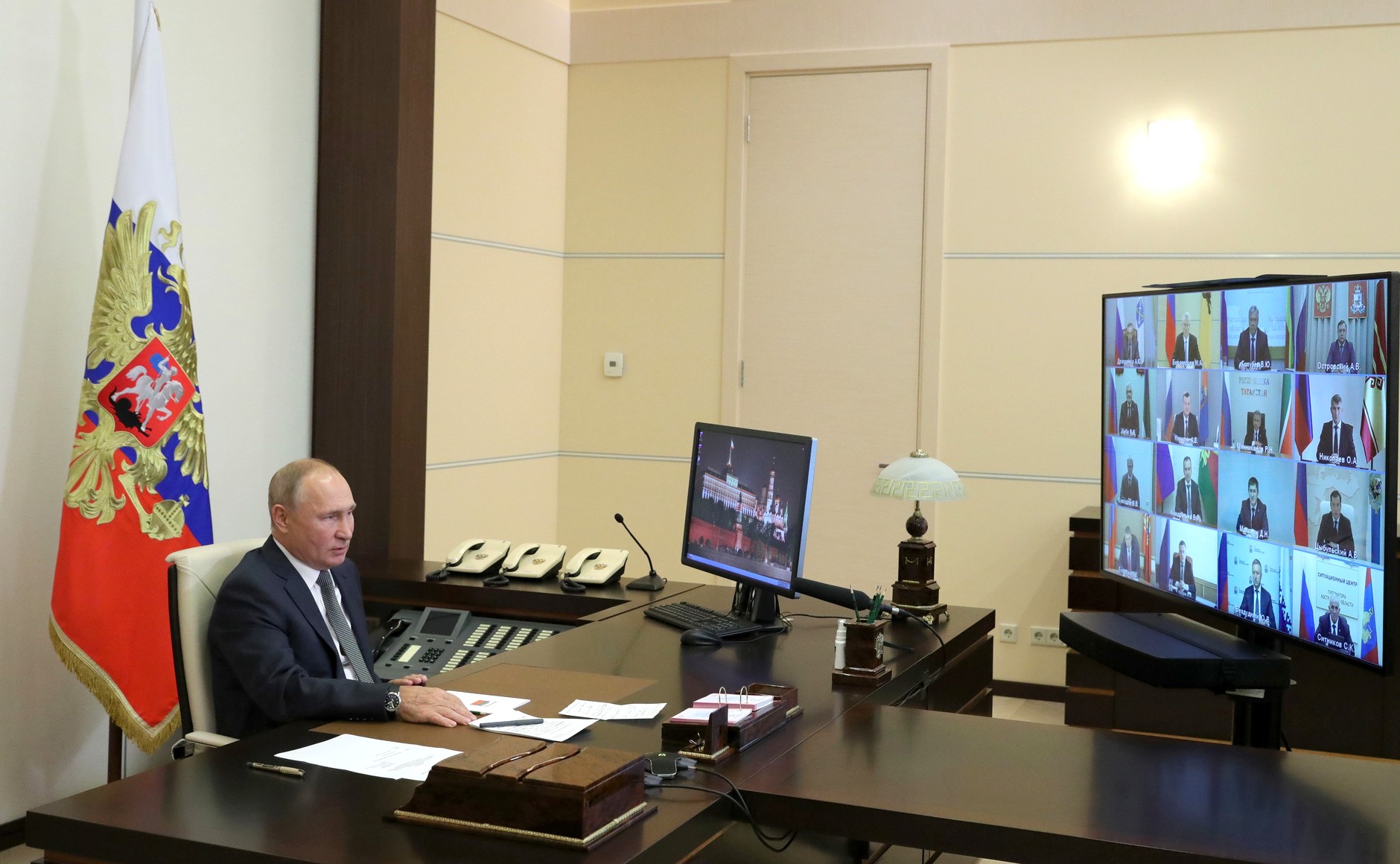 24 сентября 2020 года. Встреча с избранными главами регионов. Фото: пресс-служба Президента РФ.