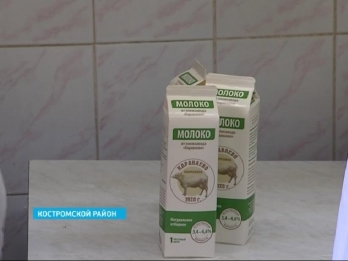 Костромской племзавод «Караваево» запустил свою линию по пакетированию молока