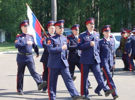 Смотр казачьего войска в Костроме