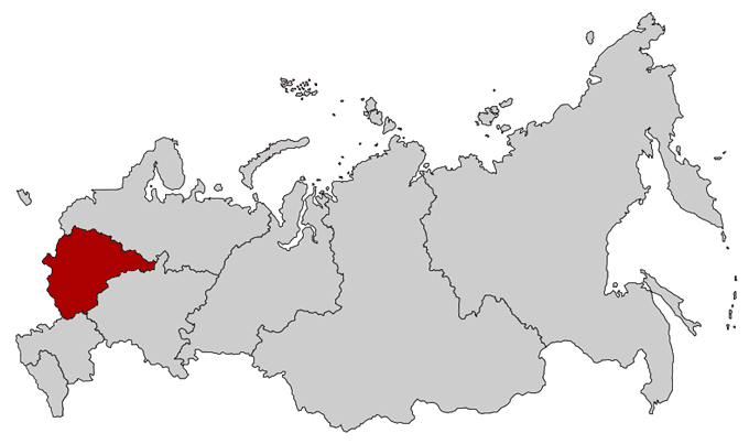 ЦФО карта России Центральный федеральный округ