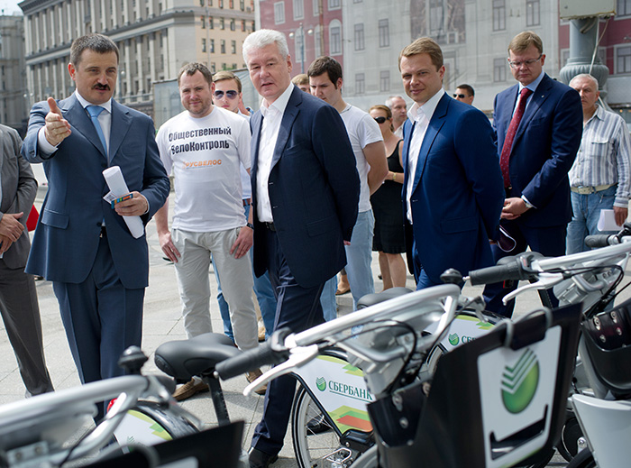 Мэр Москвы: Велосипед стал частью транспортной системы города
