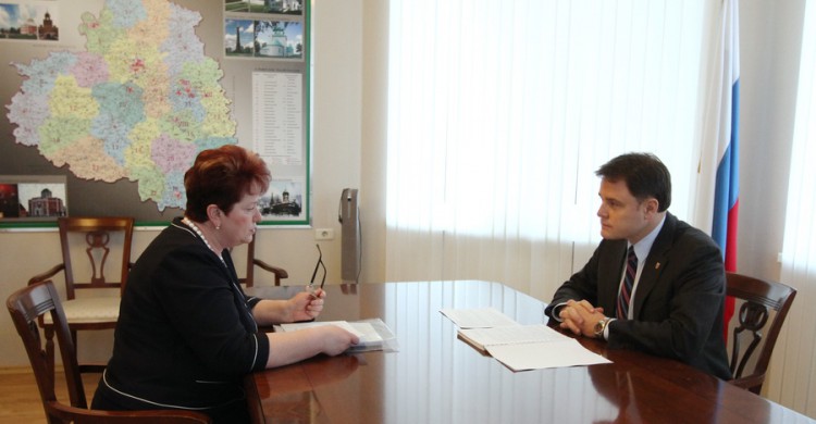 Владимир Груздев обсудил итоги деятельности Уполномоченного по правам человека в Тульской области