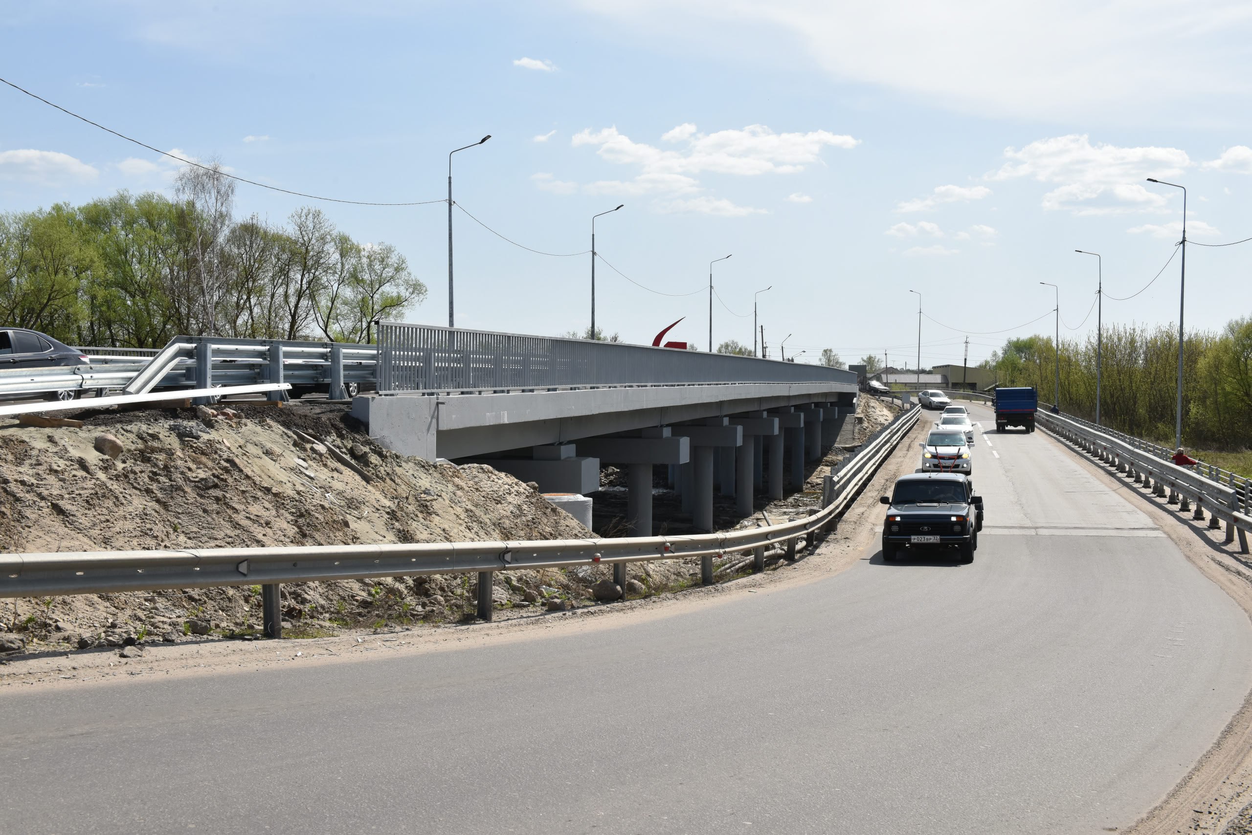 Брянская область, город Почеп, улица Ленина. Мост через реку Судость после капремонта. Фото: t.me/avbogomaz